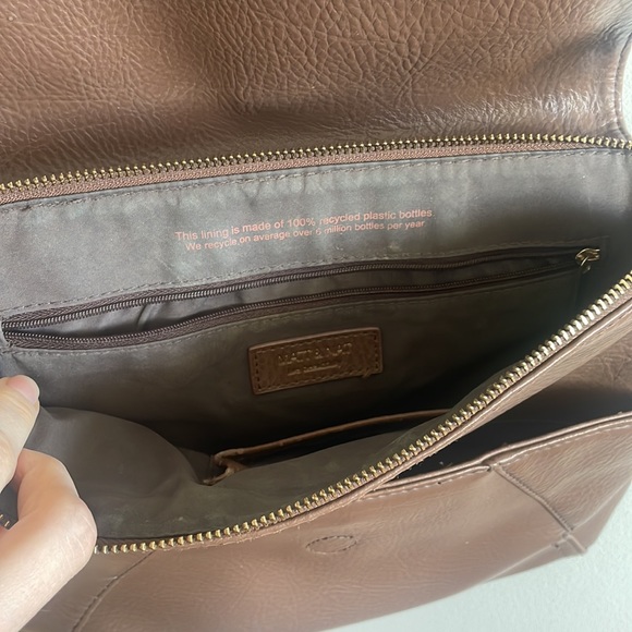 Matt & Nat | Brown Leatherette Satchel - Picture 5 of 6
